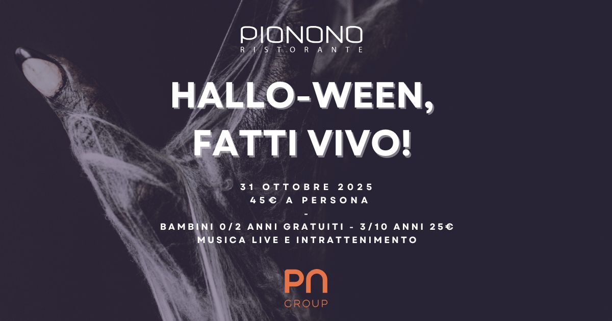Menù Halloween 2025 – Cena musica live ed intrattenimento